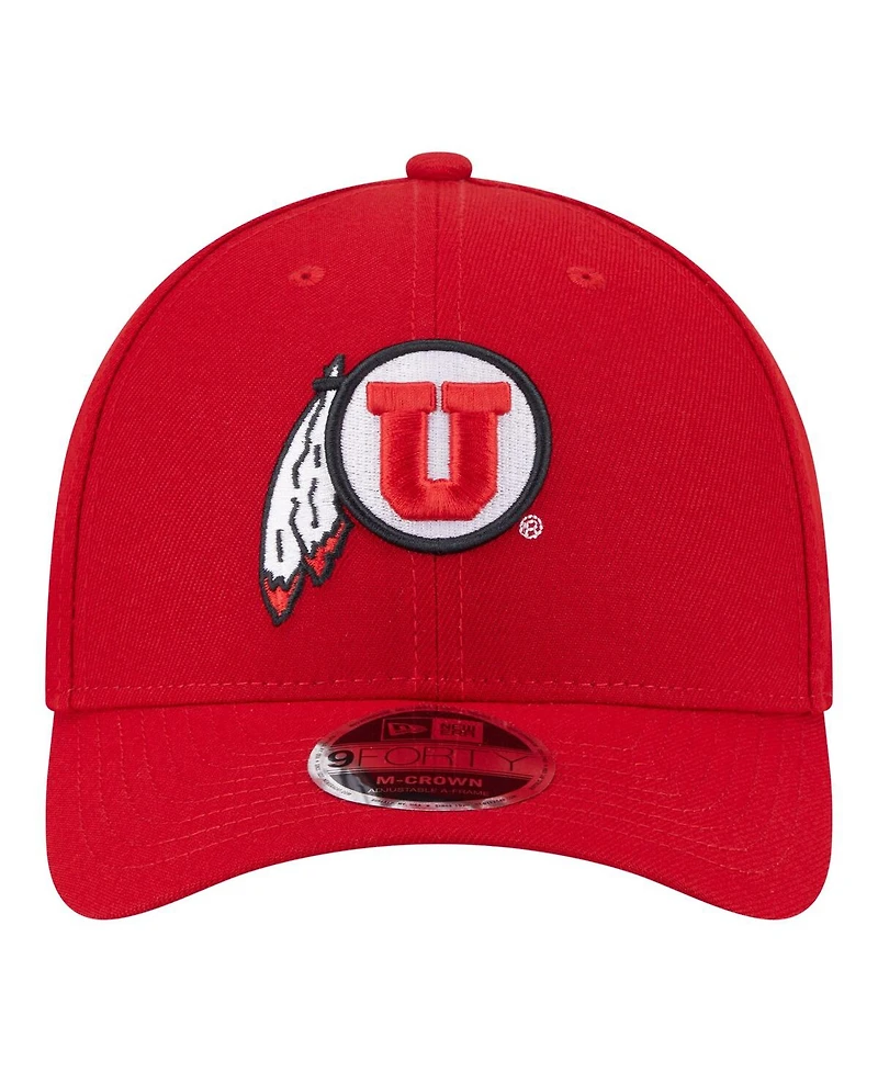 New Era Men's Red Utah Utes Team Collective 9FORTY M-Crown Adjustable Hat