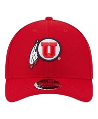 New Era Men's Red Utah Utes Team Collective 9FORTY M-Crown Adjustable Hat