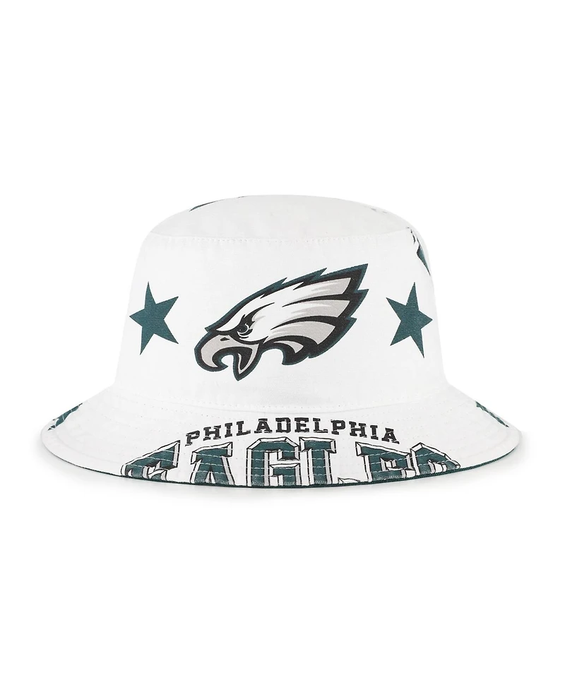 '47 Brand Women's White Philadelphia Eagles Energize Bucket Hat