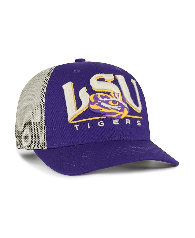 '47 Brand Men's Purple Lsu Tigers Arid Adjustable Trucker Hat
