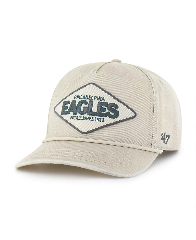 '47 Brand Men's Khaki Philadelphia Eagles Cairn Hitch Adjustable Hat
