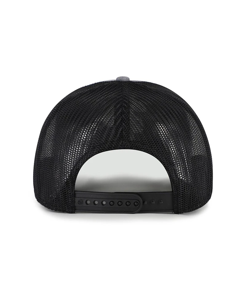 '47 Brand Men's Heather Charcoal Baltimore Ravens Carbon Rope Trucker Adjustable Hat