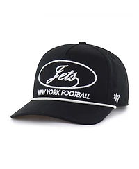 '47 Brand Men's Black New York Jets Foundational Hitch Adjustable Hat
