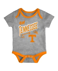 Outerstuff Baby Boys and Girls 3-Pack Tennessee Volunteers All Day Play Bodysuit Set