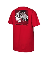 Outerstuff Big Boys and Girls Red Chicago Blackhawks Atmosphere T-Shirt