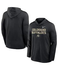 Nike Men's Black Colorado Buffaloes 2025 Sideline Dri-fit Long Sleeve Hoodie T-Shirt