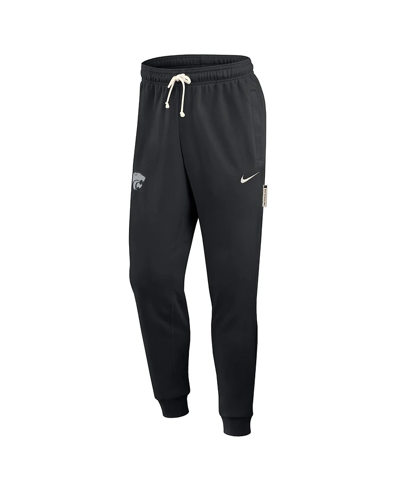 Nike Men's Black Kansas State Wildcats 2025 Sideline Performance Taper Pants