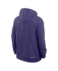 Nike Men's Purple Kansas State Wildcats 2025 Sideline Performance Pullover Hoodie