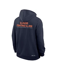 Nike Men's Navy Illinois Fighting Illini 2025 Sideline Performance Full-Zip Hoodie