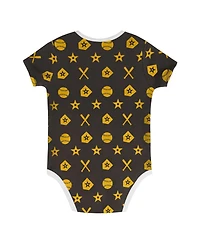 Outerstuff Baby Boys and Girls Brown San Diego Padres On Deck 2-Piece Diaper Cover Set