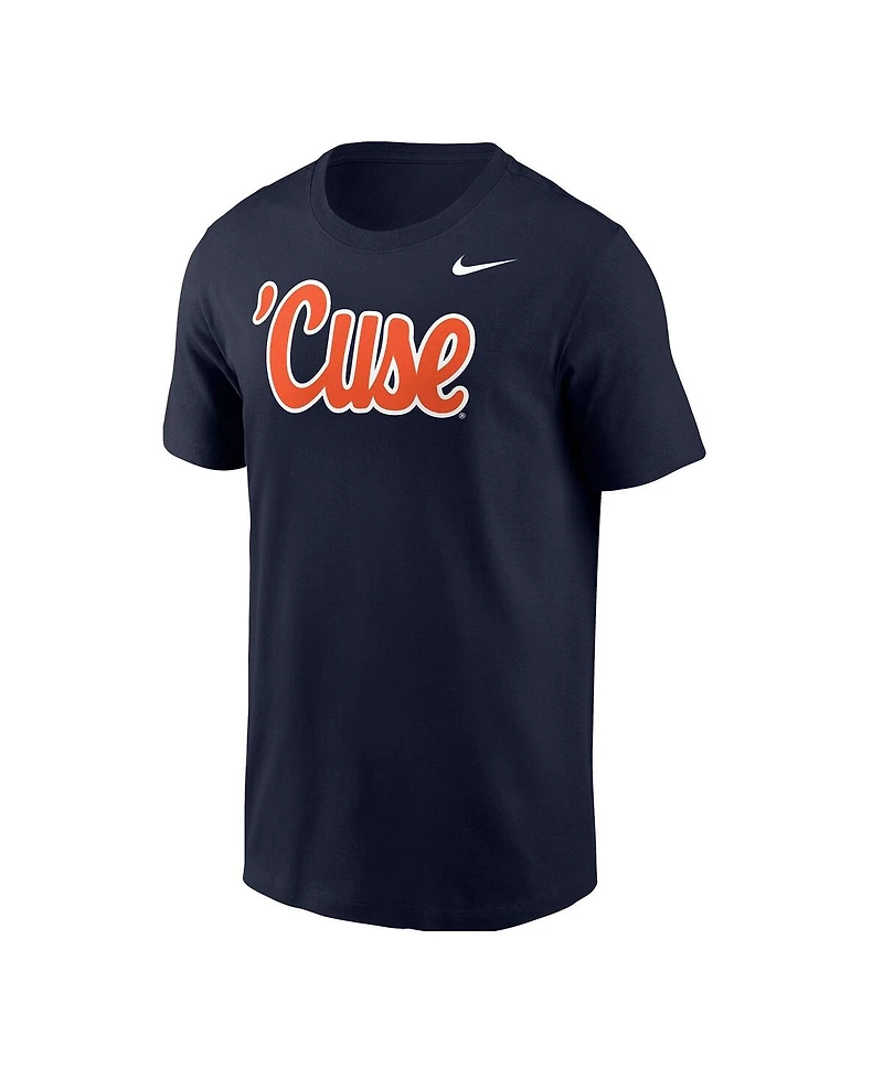 Nike Men's Navy Syracuse Orange Script T-Shirt