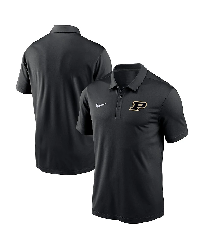 Nike Men's Black Purdue Boilermakers Victory Solid Performance Polo Shirt