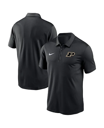 Nike Men's Black Purdue Boilermakers Victory Solid Performance Polo Shirt