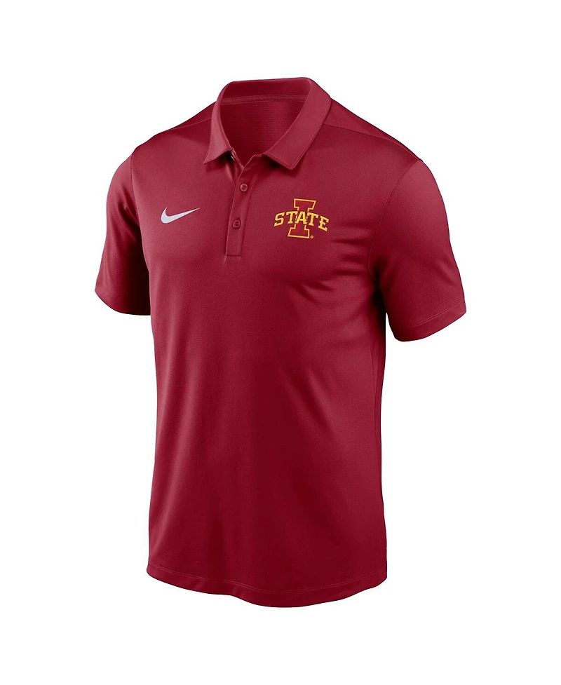 Nike Men's Cardinal Iowa State Cyclones Victory Solid Performance Polo Shirt