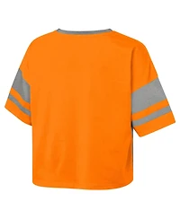 Outerstuff Big Girls Tennessee Orange Volunteers The Playmaker Sleeve Stripe V-Neck Jersey T-Shirt
