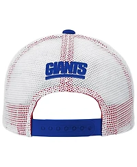 Outerstuff Big Boys and Girls Royal New York Giants Core Lockup Trucker Adjustable Hat