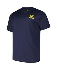 Fanatics Men's Navy Michigan Wolverines Big Tall Ideal Faded T-Shirt