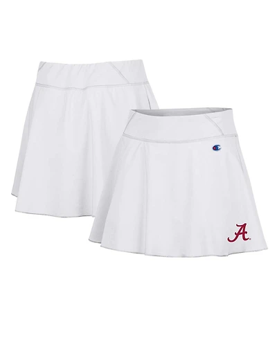 Champion Women's White Alabama Crimson Tide Tailgate Soft Touch Skort