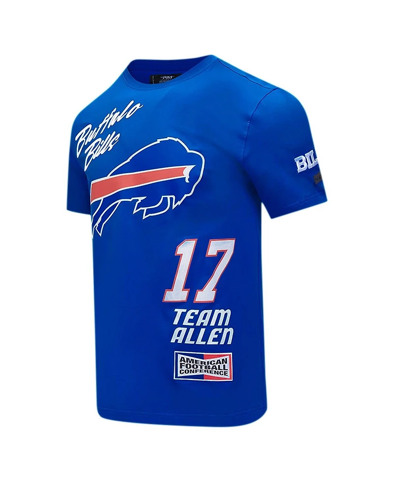 Pro Standard Men's Josh Allen Royal Buffalo Bills Fast Lane Name Number Player T-Shirt