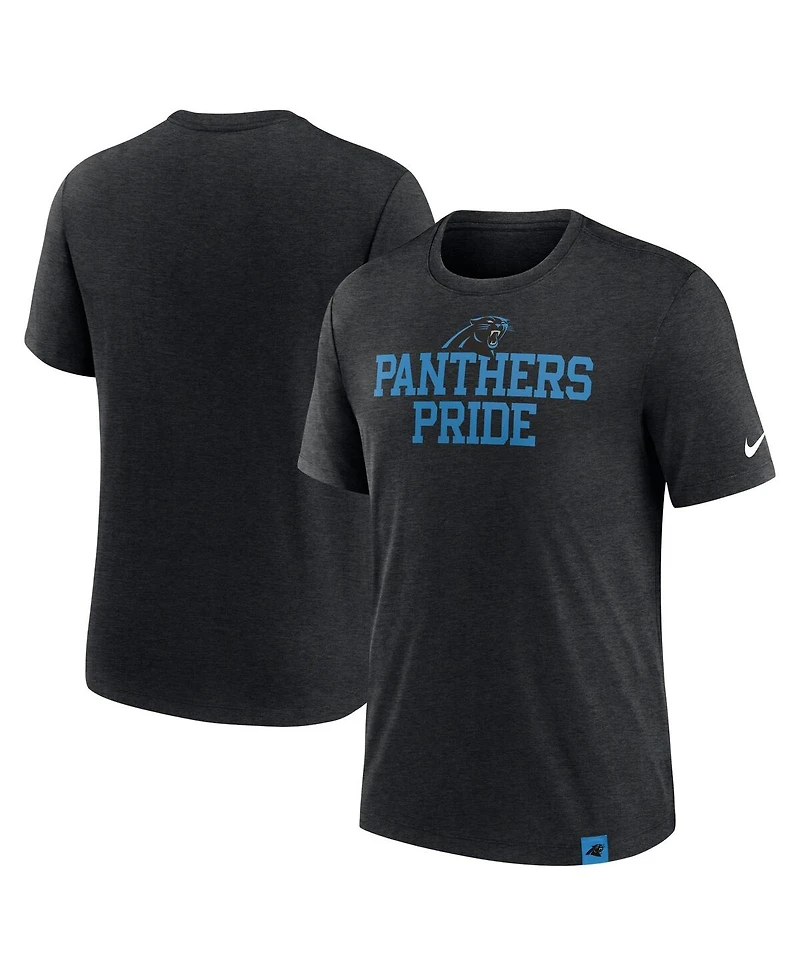 Nike Men's Heather Black Carolina Panthers Blitz Tri-Blend T-Shirt