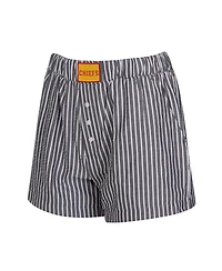 Concepts Sport Women's 2-Pack Black Kansas City Chiefs Stripes and Solids Boxer Shorts Set