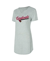 Concepts Sport Women's Gray Arizona Cardinals Petition Knit Nightshirt
