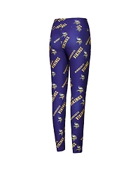 Concepts Sport Women's Purple Minnesota Vikings Breakthrough Allover Print Knit Sleep Leggings
