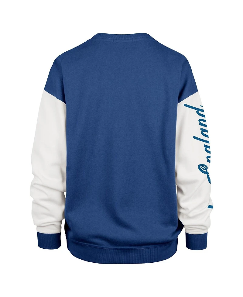 '47 Brand Women's Navy New England Patriots Double Header Rise Andie Pullover Sweatshirt