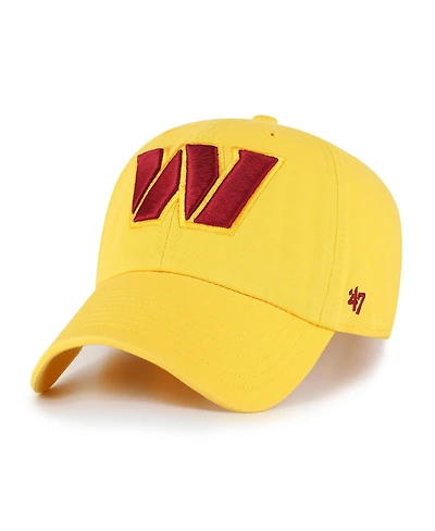'47 Brand Men's Gold Washington Commanders Cleanup Adjustable Hat