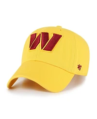 '47 Brand Men's Gold Washington Commanders Cleanup Adjustable Hat