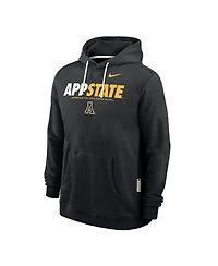Nike Men's Black Appalachian State Mountaineers 2025 Sideline Performance Pullover Hoodie