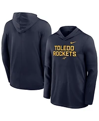 Nike Men's Navy Toledo Rockets Sideline Dri-fit Lightweight Hooded Sweatshirt