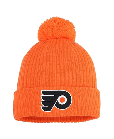 Fanatics Men's Orange Philadelphia Flyers Cuffed with Pom Knit Hat