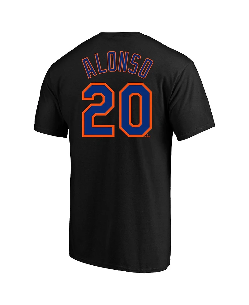 Fanatics Men's Pete Alonso Black New York Mets Big Tall Name Number T-Shirt