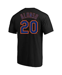 Fanatics Men's Pete Alonso Black New York Mets Big Tall Name Number T-Shirt