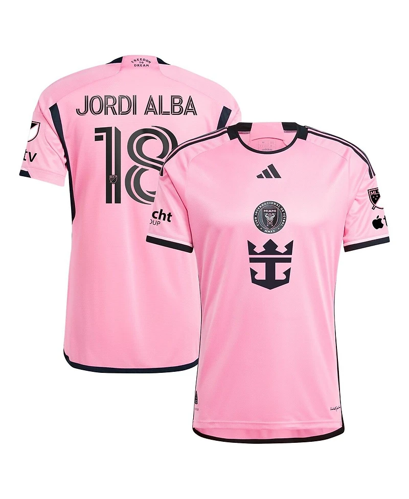 Adidas Men's Jordi Alba Ramos Pink Inter Miami Cf 2024 2getherness Authentic Player Jersey