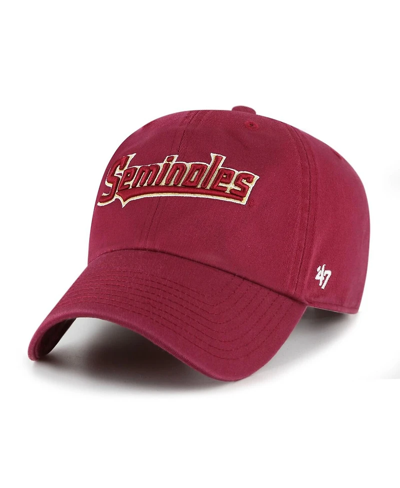 '47 Brand Men's Garnet Florida State Seminoles Clean Up Adjustable Hat