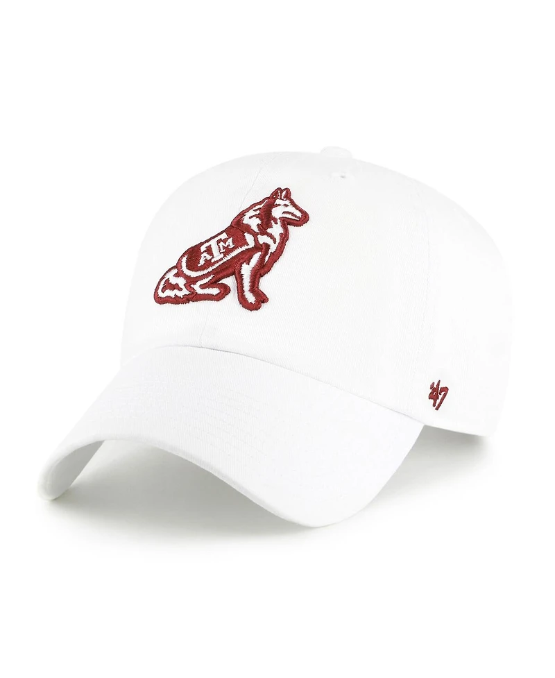 '47 Brand Men's White Texas A&M Aggies Clean Up Adjustable Hat