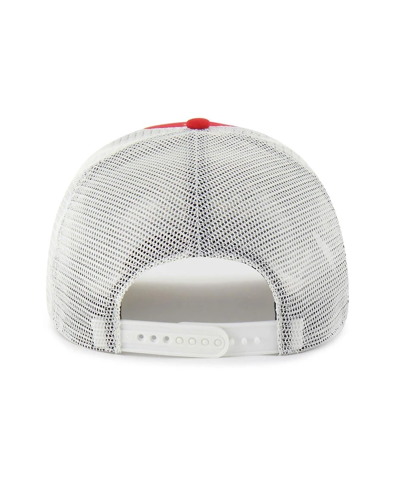 '47 Brand Men's and Women's Red Wisconsin Badgers Contemporary Basics Foundation Trucker Hitch Adjustable Hat