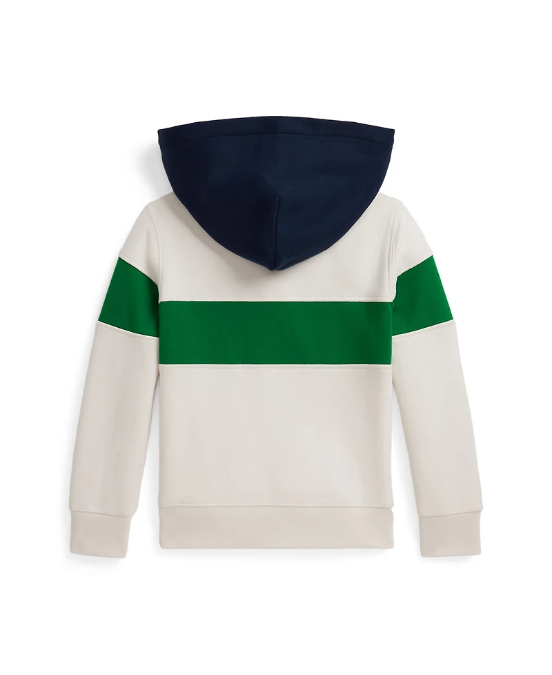 Polo Ralph Lauren Toddler and Little Boys Logo Fleece Rugby Hoodie