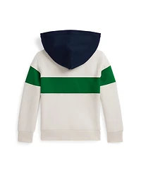 Polo Ralph Lauren Toddler and Little Boys Logo Fleece Rugby Hoodie