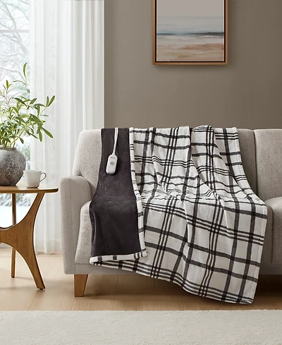 Premier Comfort Heated Cozy Plush Reversible Throw, 50" x 60"