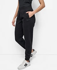 Dkny Women's Hd Logo High Waist Relaxed Joggers