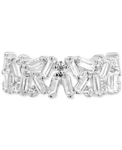 Giani Bernini Cubic Zirconia Baguette Cluster Ring Sterling Silver, Macy's Exclusive