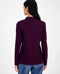 Nautica Jeans Women's Long Sleeve Polo Shirt