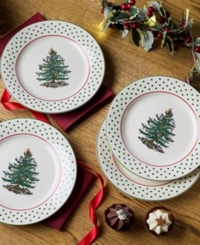 Spode Christmas Tree Polka Dot Dinnerware Collection