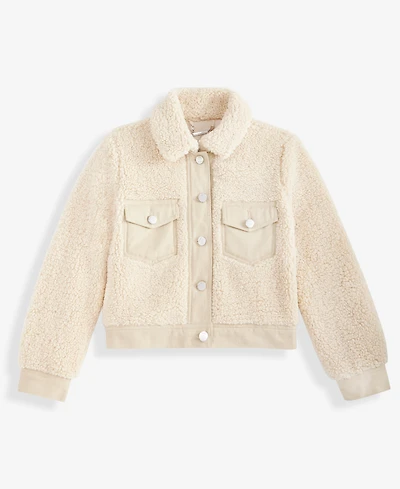 Jou Girls 4-8 Center-Front Button Jacket