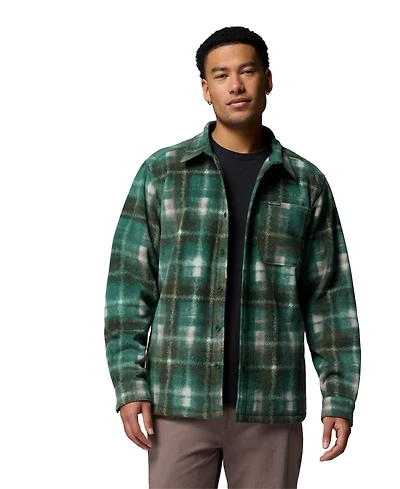 Columbia Men's Steens Mountain Ii Plaid Fleece Shirt Jacket