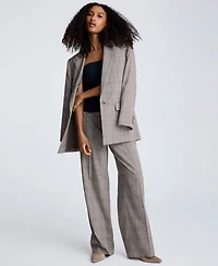 Kenneth Cole Women's Plaid Blazer