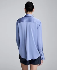 Kenneth Cole Women's Collared Long Sleeves Top